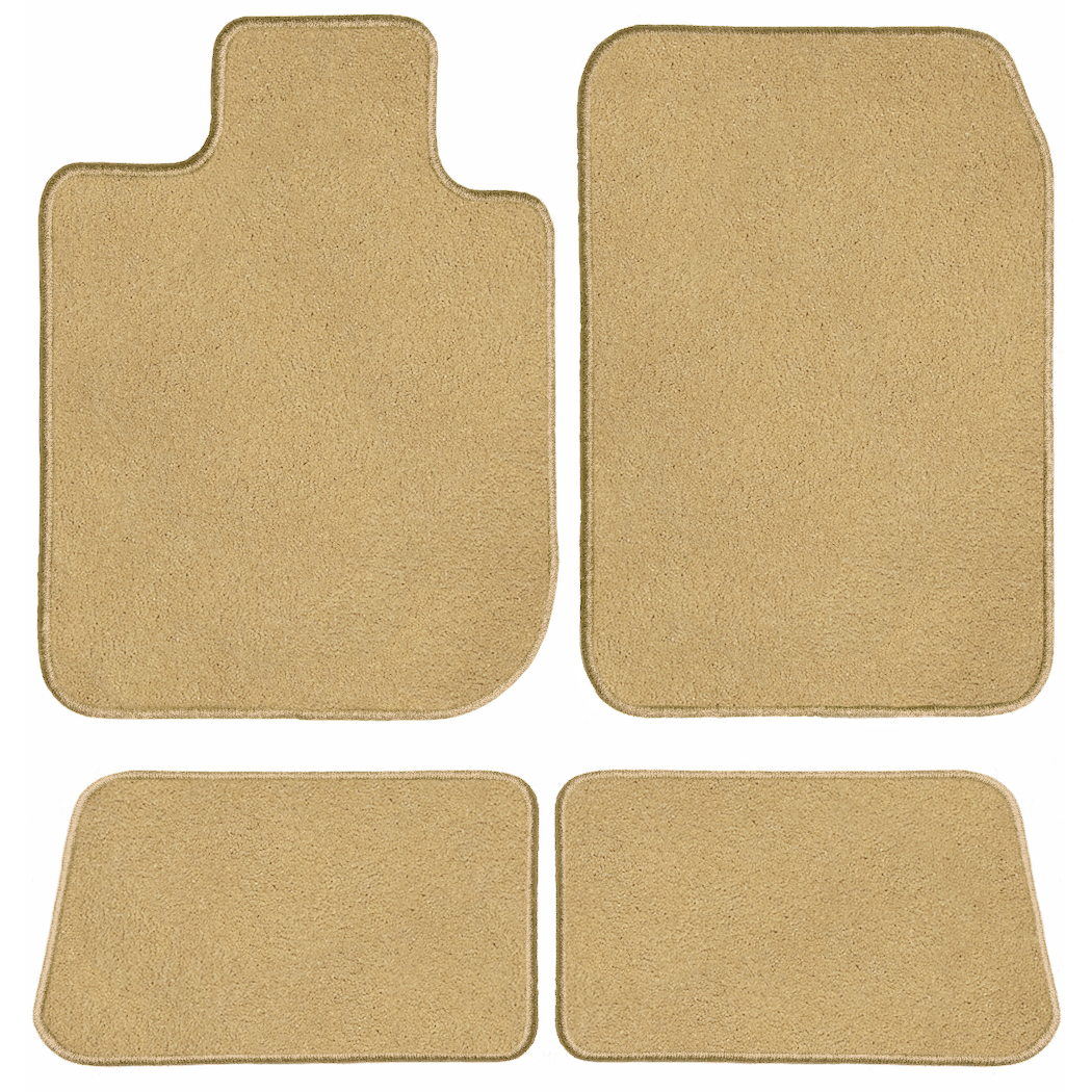 GGBAILEY Honda Civic (Sedan) Beige Classic Carpet Car Mats / Floor Mats, Custom Fit for 2016, 2017, 2018, 2019 - Driver, Passenger & Rear Mats