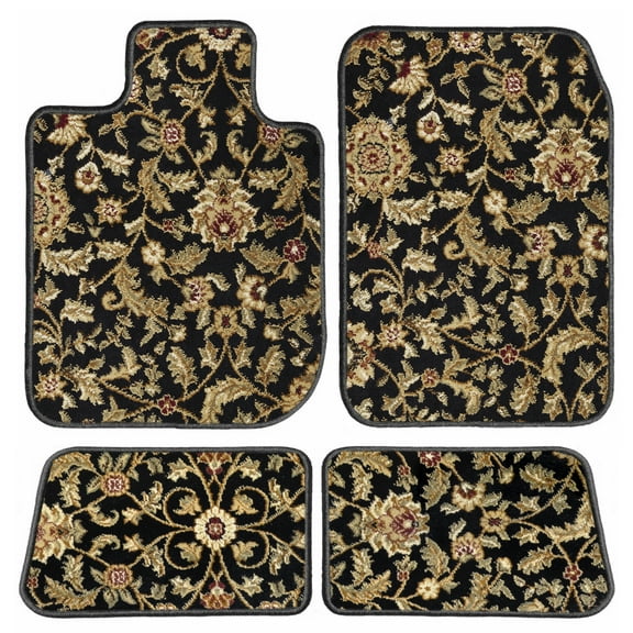 GGBAILEY Lexus RX350 Black Oriental Car Mats, Custom Fit for 2016, 2017, 2018, 2019, 2020 - Driver, Passenger & Rear Carpet Car Mats