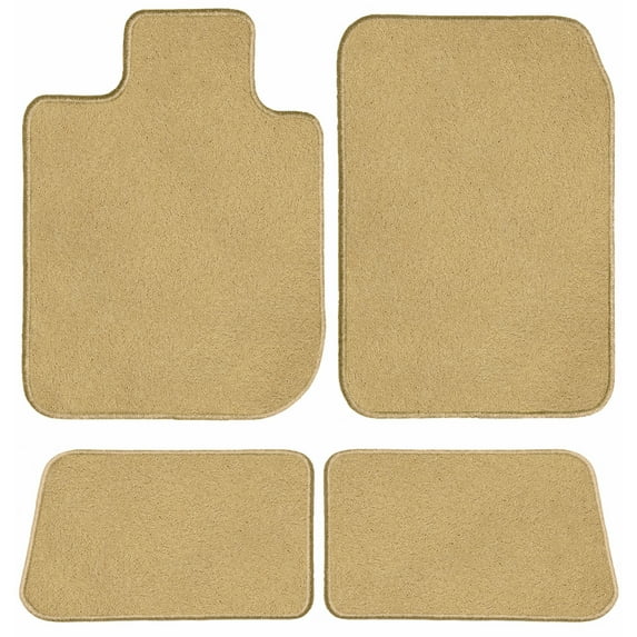 Ggbailey Beige Classic Carpet Custom Fit Floor Mats for 2015-2020 Mercedes-Benz C-Class Convertible (2 pc. Set)