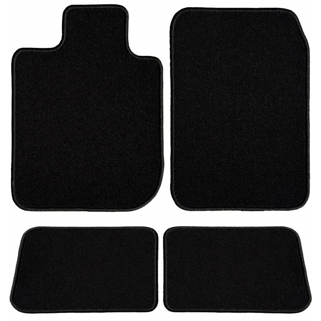 GGBAILEY Mercedes-Benz E-Class Black Classic Carpet Car Mats / Floor Mats, Custom Fit for 2017, 2018, 2019, 2020, 2021 - Driver, Passenger & Rear Mats