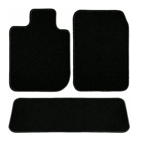 GGBAILEY Ram Chassis 3500 (2 Door) Black Classic Carpet Car Mats / Floor Mats, Custom Fit for 2011, 2012, 2013, 2014, 2015, 2016, 2017, 2018 - Driver, Passenger & Rear Mat