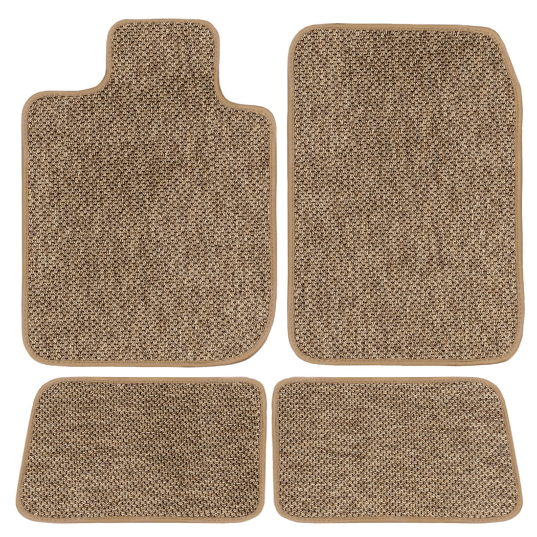 GGBAILEY Ram Pickup 2500 (Crew Cab) Beige All-Weather Textile™ Car Mats, Custom Fit for 2010, 2011, 2012, 2013, 2014, 2015, 2016, 2017, 2018, 2019, 2020 - Driver, Passenger & Rear Carpet Car Mat