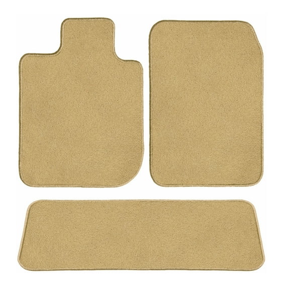 GGBAIlEY Beige Classic Carpet Car Mats / Floor Mats Custom Fit For Telsa Model 3 2018 - 2021