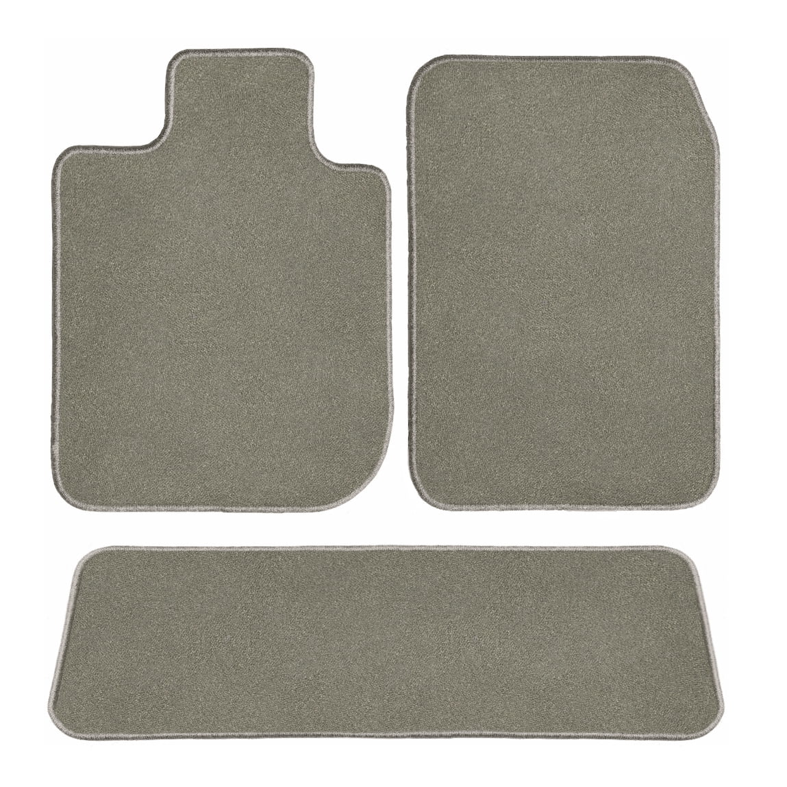 GGBAIlEY Tesla Model 3 Grey Classic Carpet Car Mats / Floor Mats, Custom Fit for 2018-2021 - Driver, Passenger & Rear Mat, Size: Tesla