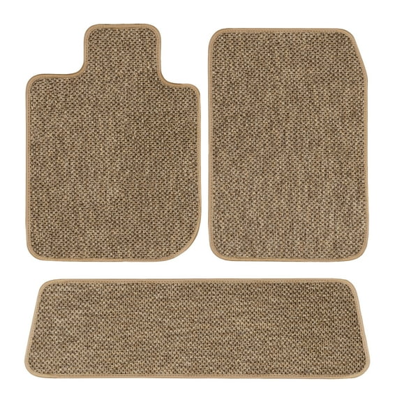 GGBAIlEY All-Weather Textile Car Mats, Right Hand Drive Short, Custom Fit for 2013 to 2019