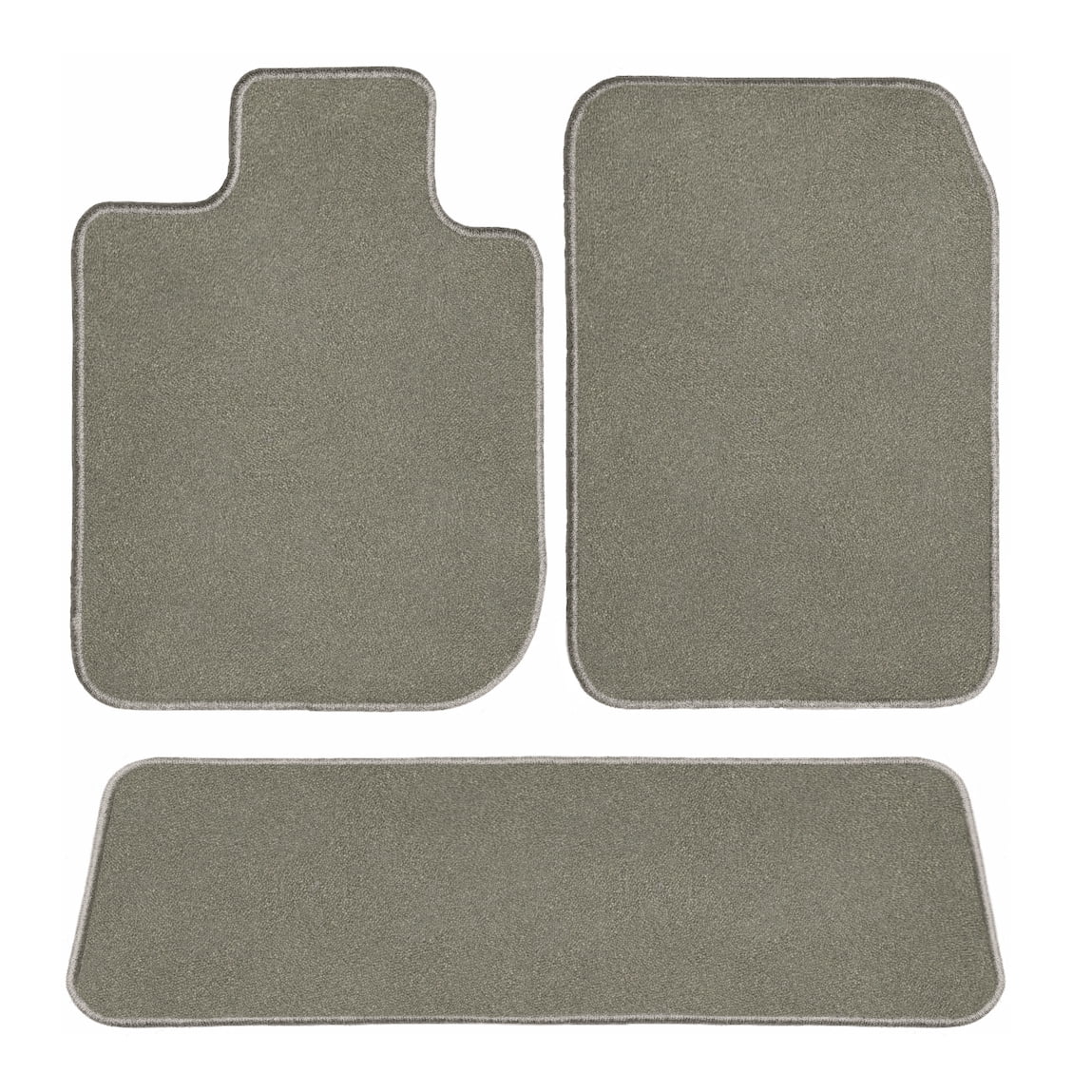 GGBAILEY Tesla Model X (5 Passenger) Grey Classic Carpet Car Mats / Floor Mats, Custom Fit for 2016, 2017, 2018, 2019, 2020 - Driver, Passenger & Rear Mat