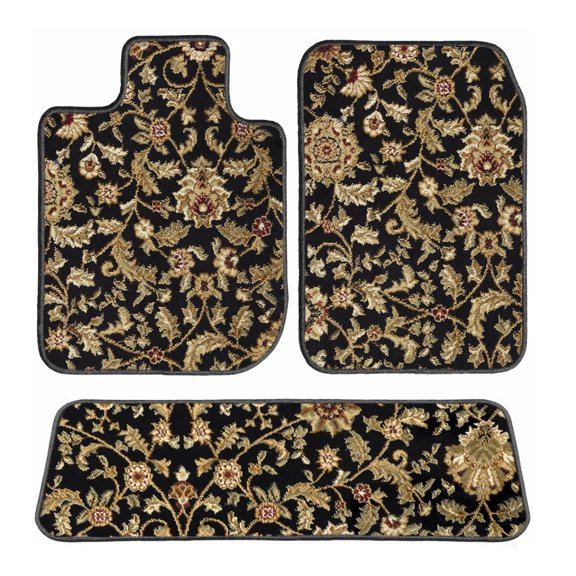 GGBAIlEY Car Floor Mats Driver, Passenger & Rear Fade & StainResistant For Tesla Model X (7 Passenger) 2016-2020