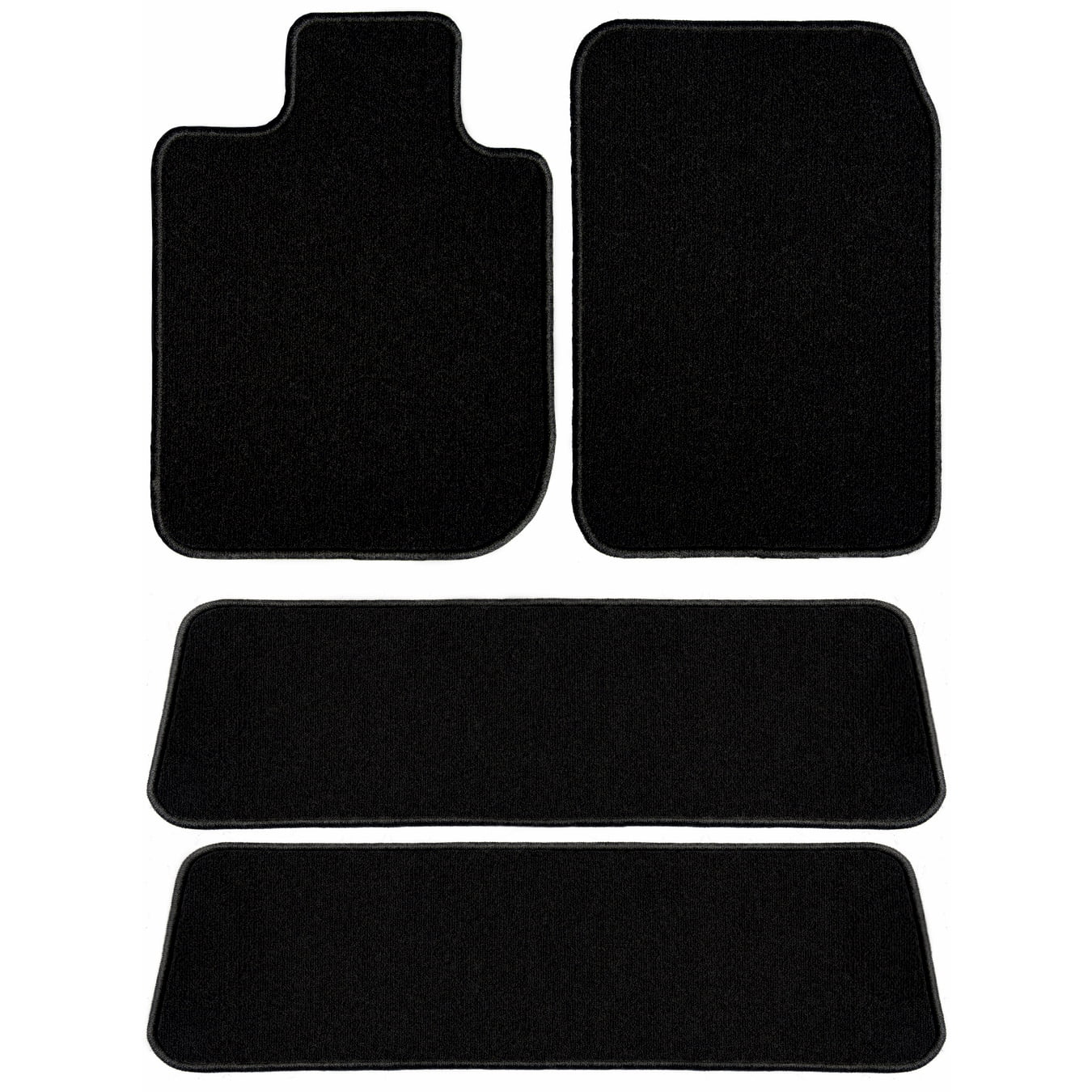 GGBAIlEY Black Classic Carpet Car Mats For Toyota Highlander 2014-2019