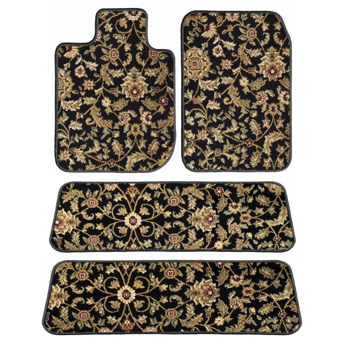 GGBAILEY Toyota Highlander Black Oriental Car Mats, Custom Fit for 2014