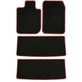 thumbnail image 1 of GGBAILEY Toyota Highlander Black with Red Edging Carpet Car Mats / Floor Mats, Custom Fit for 2014, 2015, 2016, 2017, 2018, 2019 - Driver, Passenger, 2nd and 3rd Row Mats (4 Piece), 1 of 3