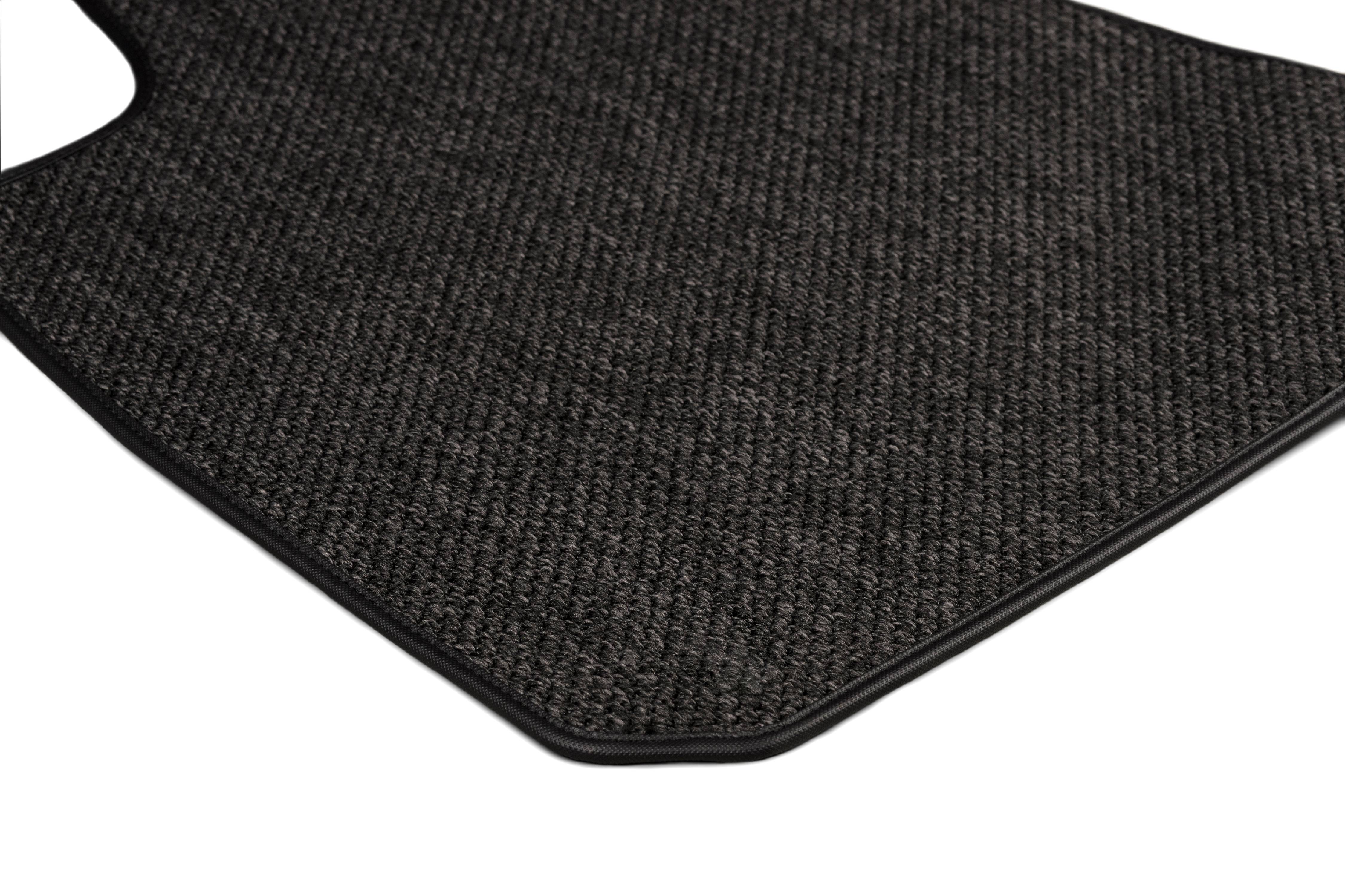 GGBAILEY Toyota Highlander Charcoal All-Weather Textile™ Car Mats, Custom Fit for 2014, 2015, 2016, 2017, 2018, 2019 - Medium Cargo Mat with Rear Seat Down