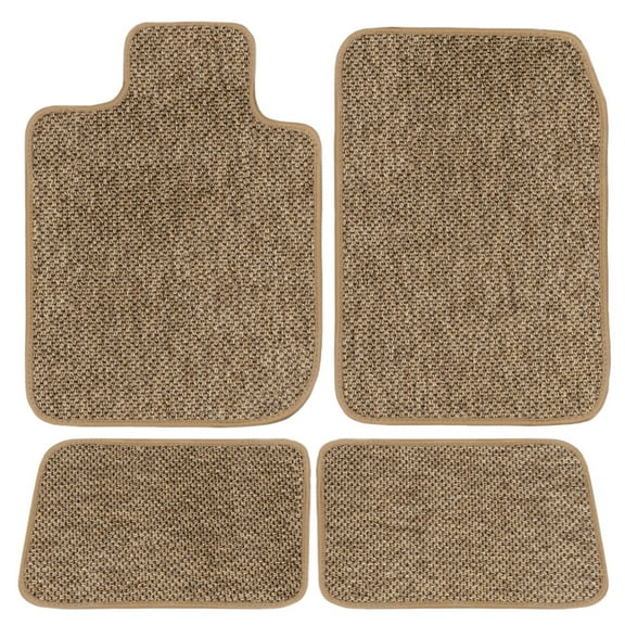 GGBAILEY Volkswagen Beetle (Convertible) Beige All-Weather Textile Car Mats, Custom Fit for 2018 - Driver, Passenger & Rear Mats