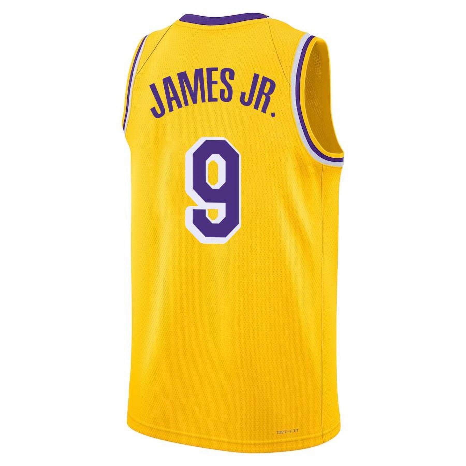 GGBATS Bronny James JR. 9 Gold Jersey - Walmart.com