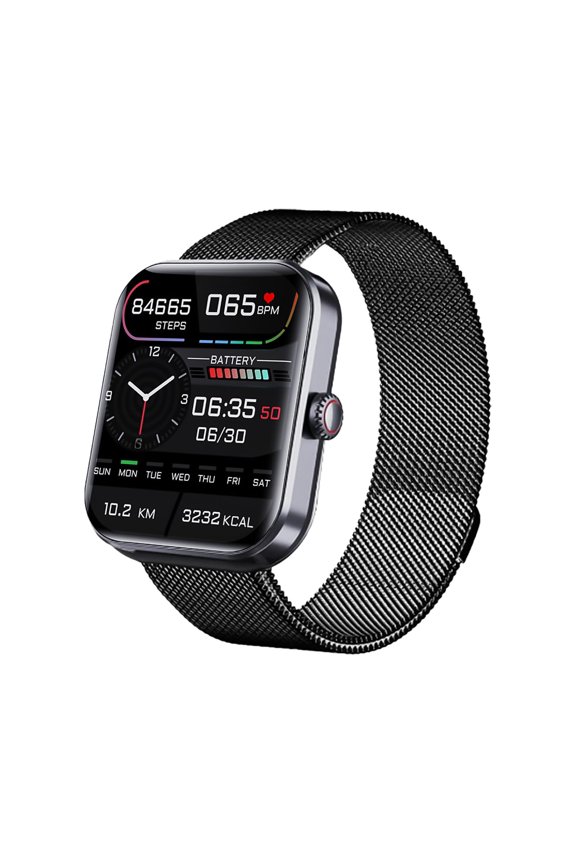 Outfany Trackpro 2.0 Monitor Watch, with 50+ Sports Modes, Sleep Monitor, 1.91Inch HD Large Screen, Compatible with iPhone & Android, for Man (Silicone White)
