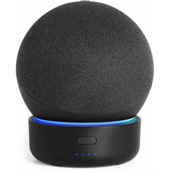 GGMM Battery Base for Echo Dot 5th Generation, Compatible with Alexa Echo Dot 4/5th Gen, Black (Not Include Speaker)