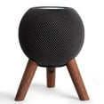thumbnail image 1 of GGMM Real Wood Stand for HomePod Mini, Wooden Holder Tripod with Metal Frame, Anti-Slip Silicone Pad Protection for HomePod Mini Speaker, Walnut Wood, 1 of 7