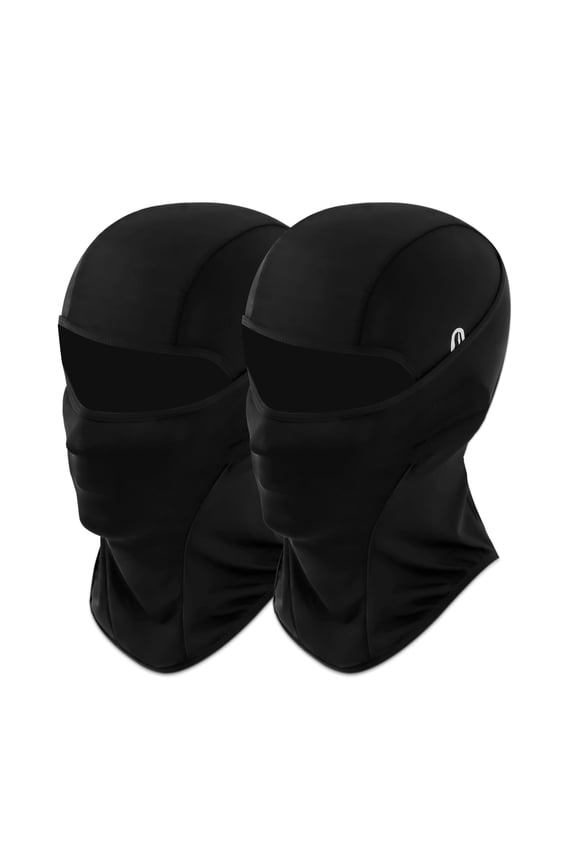 2 Pack UV Protection Cooling Breathable Balaclava Face Mask with Glasses Holes for Men Women, Summer Ice Silk Full Face Cover for Motorcycle Cycling Ski Hiking Fishing Outdoor Sports