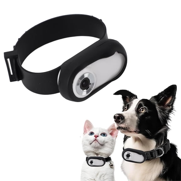 GGMVN Cat Collar Camera, 1080P HD Pet Camera with 0.96 Inch LCD Display, 170 Wide Angle Lens, Motion Activated Video Recording, for Dogs Cats Outdoor Indoor Activities
