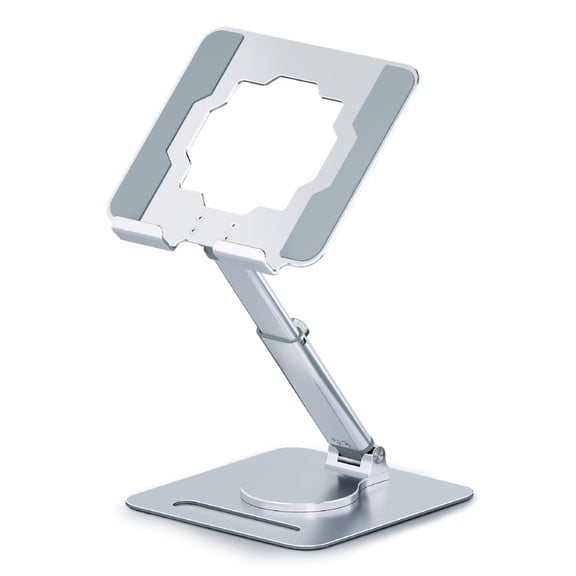 GGNCN 360° Adjustable Tablet Stand - Ergonomic Foldable Holder for iPad 10.2-12.9", Kindle, Phones 4-13", Anti-Slip Desktop Mount for Work, Cooking, Gaming & Reading