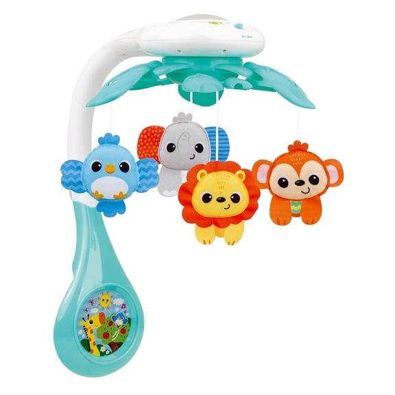 GGSW Baby Crib Mobile with Relaxing Music. Includes Ceiling Light Projector with Stars, Animals. Musical Crib Mobile with Timer. Nursery Toys for Babies Ages 0 and Older (New 2025 Model)
