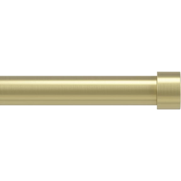 GGSW Cappa Curtain Rod, Includes 2 Matching Finials, Brackets & Hardware, 36 to 66-Inches, Gold