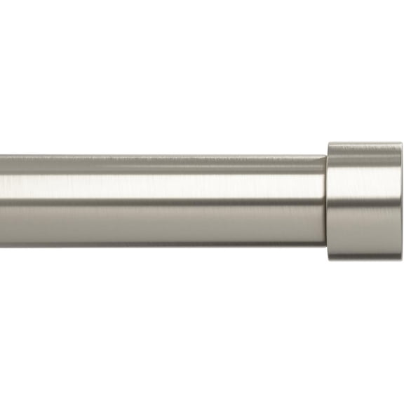 GGSW Cappa Curtain Rod, Includes 2 Matching Finials, Brackets & Hardware, 36 to 66-Inches, Nickel