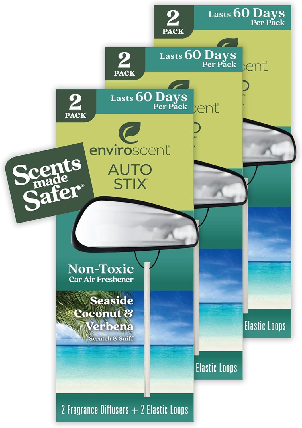 GGSW NonToxic Car Air Freshener (Seaside Coconut & Verbena) Natural — free download