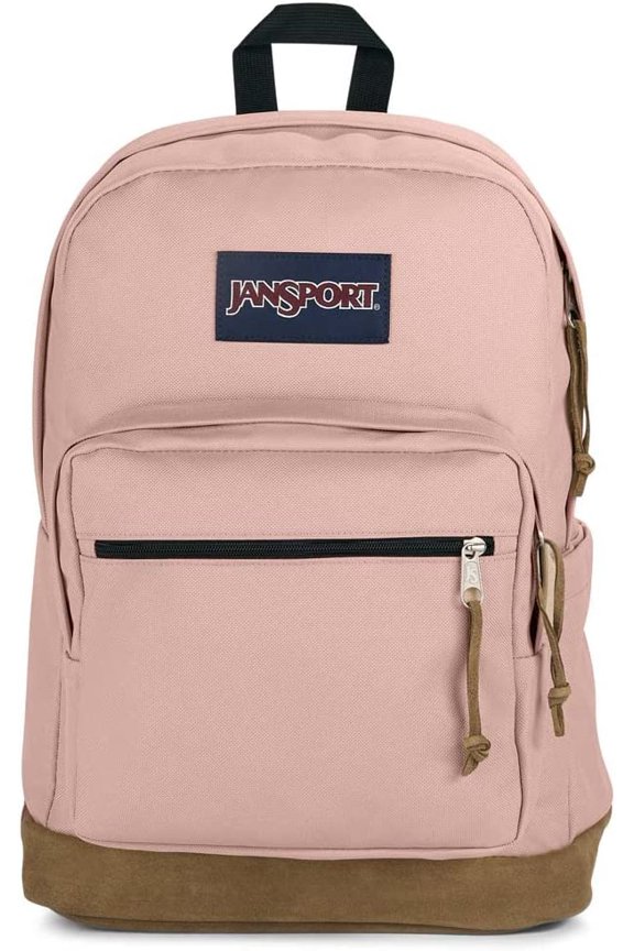 Right Pack Backpack - Durable Daypack with Padded 15" Laptop Sleeve, Spacious Main Compartment & Integrated Water Bottle Pocket - Misty Rose