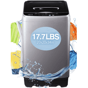 GGTB 1.9 Cu.ft Full Automatic Washing Machine with LED Display, 17.7 lbs Portable Washer Machine, 10 Washing Programs & 8 Water Levels Selections, Grey