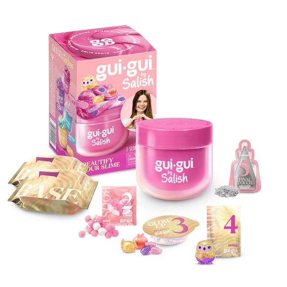Gui Gui By Salish, Co-created With Salish Matter, Create The Most Beautiful Slime Based Around All The Things Salish Loves, 4 To Collect, Ages 6+