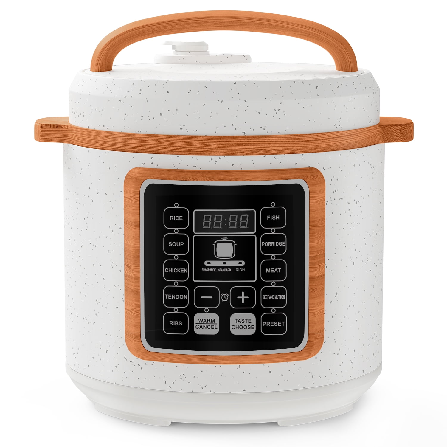 TINANA 6 Quart Electric Pressure Cooker, 9-in-1 Stainless Steel Multi Cooker Pot, Rice Cooker, Slow Cooker, Food Pressure Cooker with Safety Lock, Auto Release, Delay Timer, Intelligent Presets