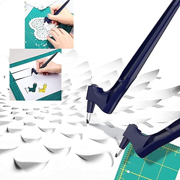 GGdda Office Supplies Craft Cutting Tools,Stainless Steel Craft Tool with 360-Degree Rotating Slice,Art Cutting Tool for Craft,Hobby,Scrapbooking,Precision Cutter Tool for Diy,Cutting,Carving,Crafti