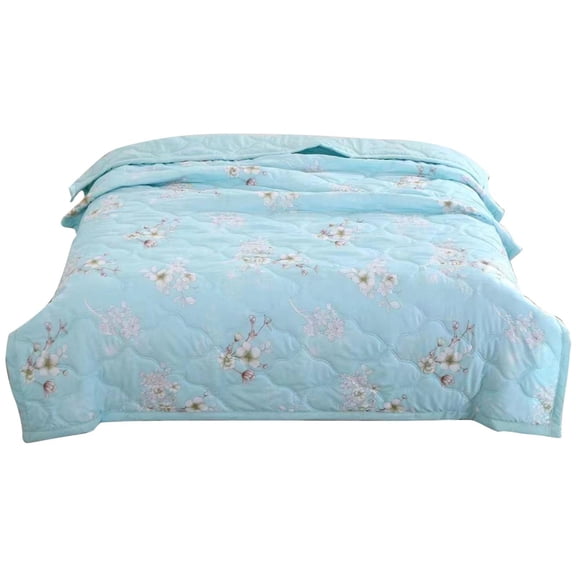 GGdda Quilts Small Size Summer Blanket Bed Blanket Skin Friendly Plain Print Washed Cotton Bed Blanket Cool Comforter Hot Sleeping Summer Comforter Ventilated Comforter Sheet Set