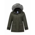 thumbnail image 1 of GGleaf Women's Plus Size Quilted Winter Coat Warm Puffer Jacket Thicken Parka with Removable Hood Army Green 2X, 1 of 10