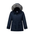 thumbnail image 1 of GGleaf Women's Plus Size Quilted Winter Coat Warm Puffer Jacket Thicken Parka with Removable Hood Navy 5X, 1 of 10