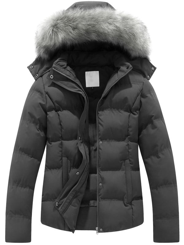 GGleaf Women's Winter Coat Quilted Thicken Warm Puffer Jacket with ...