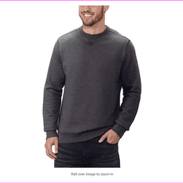 G.H. Bass Co Men s Crewneck Pullover Sweatshirt Black Heather X Large NEW Walmart