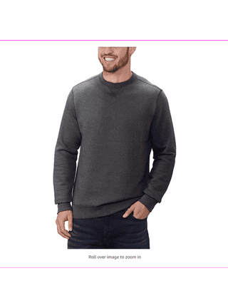 G.H. Bass & Co. Mens Mid-weight Sueded Fleece Crew Sweatshirt, Medium,  Medium : : Fashion