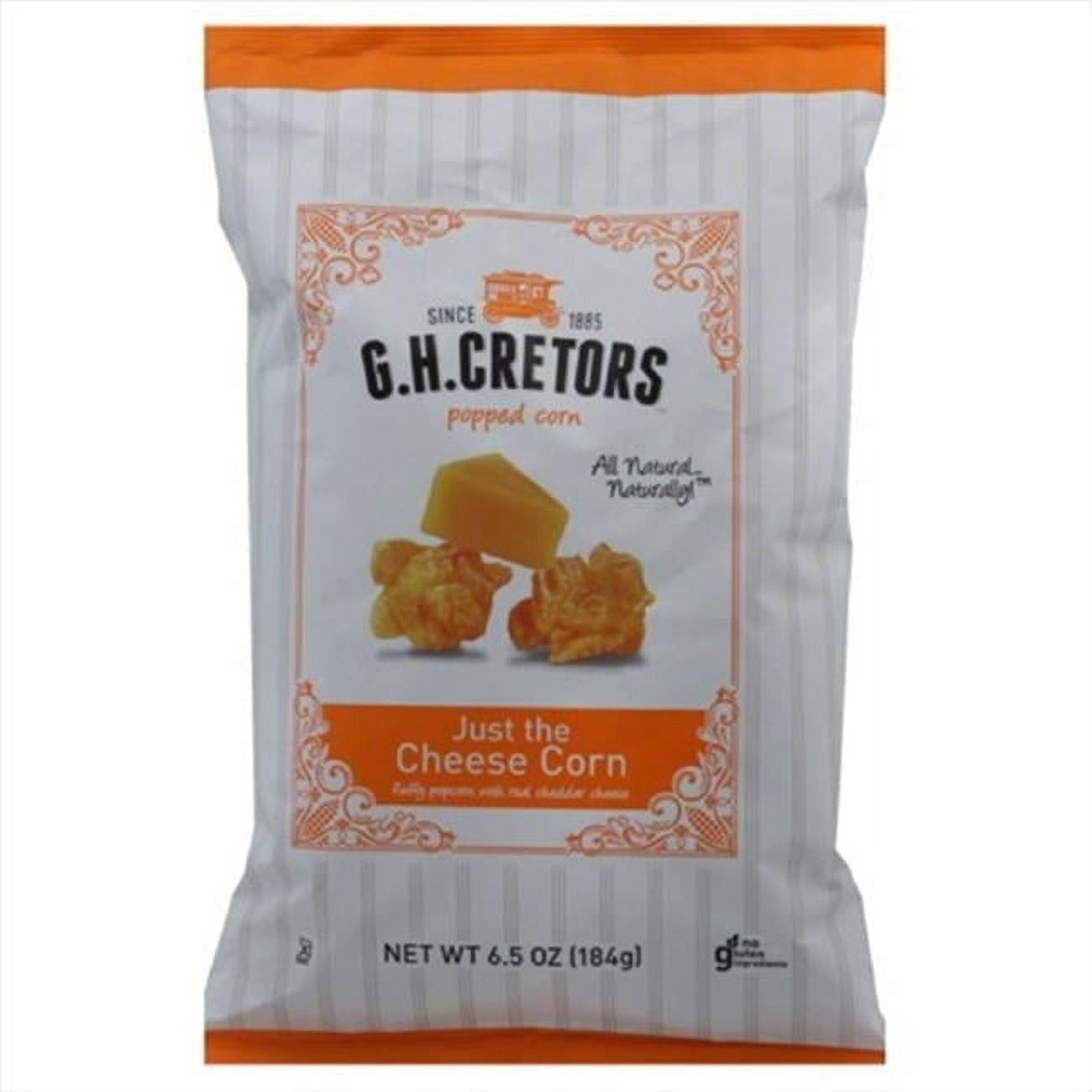 GH CRETORS POPCORN JUST CHEESE-6.5 OZ -Pack of 12