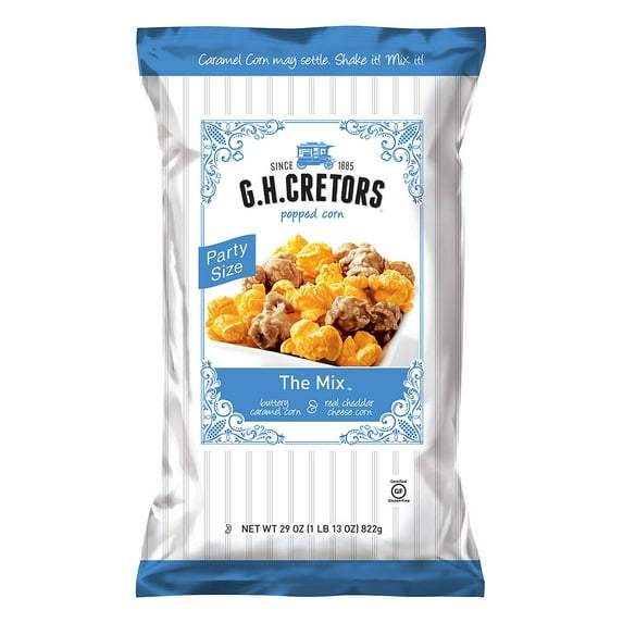 GH Cretors Popcorn Cheese and Caramel Mix 29 oz