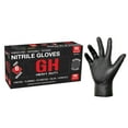 thumbnail image 1 of GH Heavy Duty Black Diamond Textured Nitrile Gloves, Latex & Powder Free, 6 mil Thickness, 1 of 6