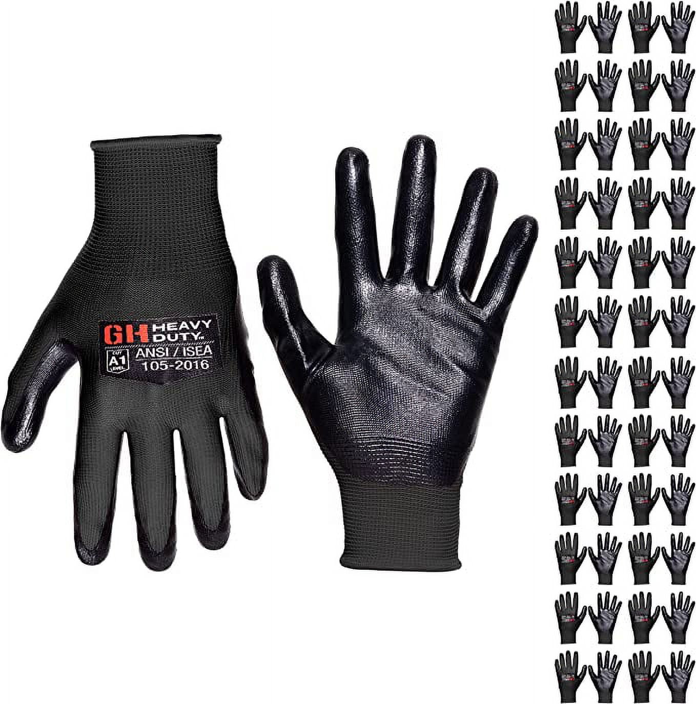 Scotts Large Gray Nitrile Dipped Polyester Gardening Gloves, (1-Pair) in  the Work Gloves department at