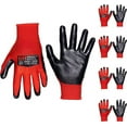 thumbnail image 1 of GH Heavy Duty Nitrile Reusable Work Gloves, All Purpose Working Gloves with Cut Resistant Palm Smooth Nitrile Dip Gloves (5-Pair) X-large, 1 of 6