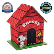 DIAMOND ART CLUB  Gem House - Snoopy, Diamond Painting Kit, Fun DIY Crafts for Adults, Round Diamond Art Canvas for Beginners, 5.5 x 4.1 x 3.1 14 cm x 10.5 cm x 8 cm