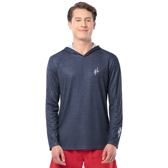 GH BY GUY HARVEY Men's Long Sleeve Sun Protection American Angler Hoodie