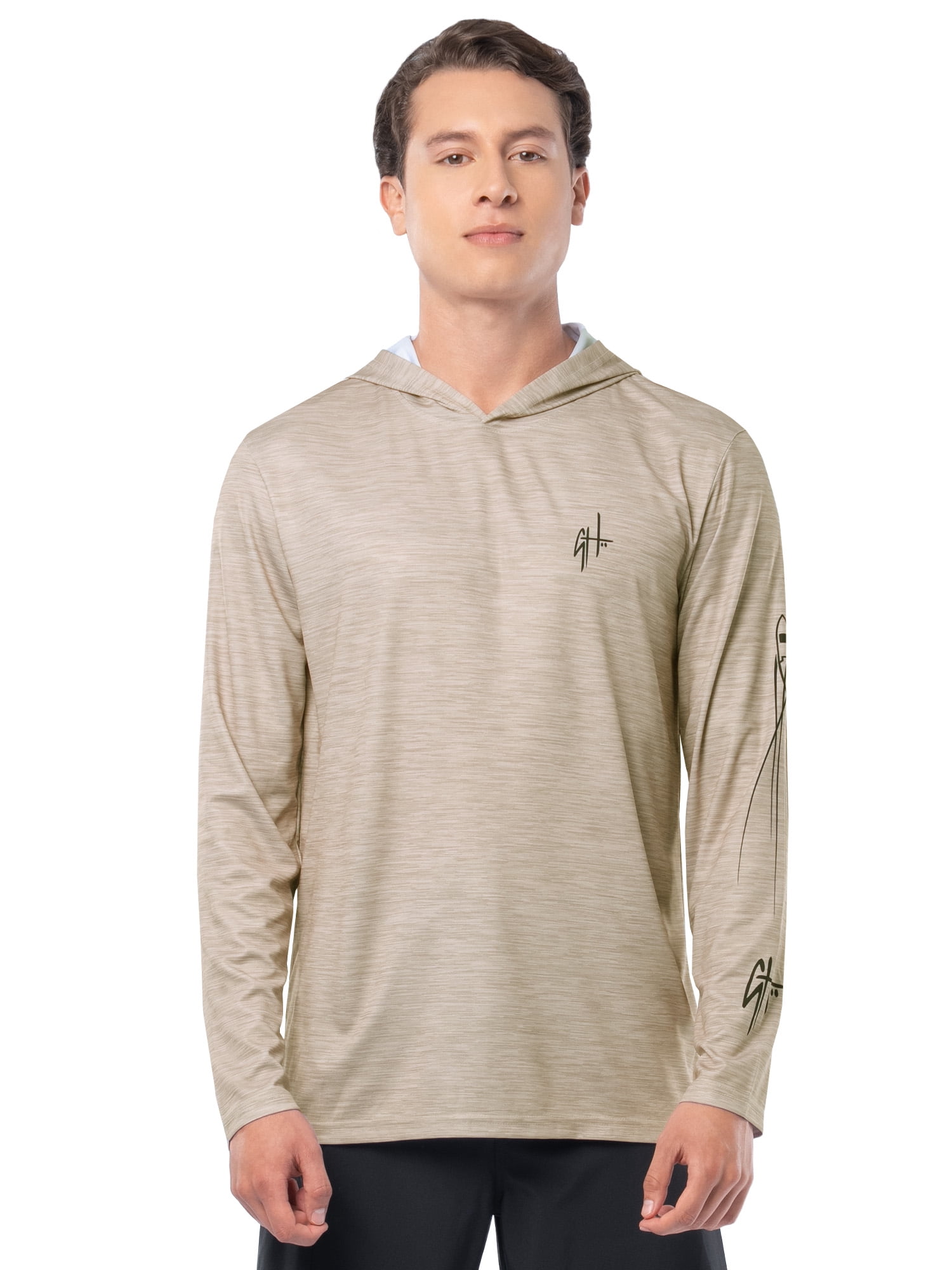 GH BY GUY HARVEY Men's Long Sleeve Sun Protection Cutthoat Trout Hoodie