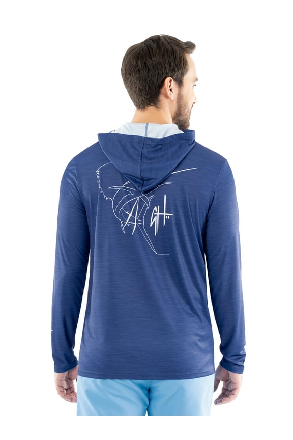 Men's Performance Long Sleeve Fishing Hoodie, Sizes S -3XL