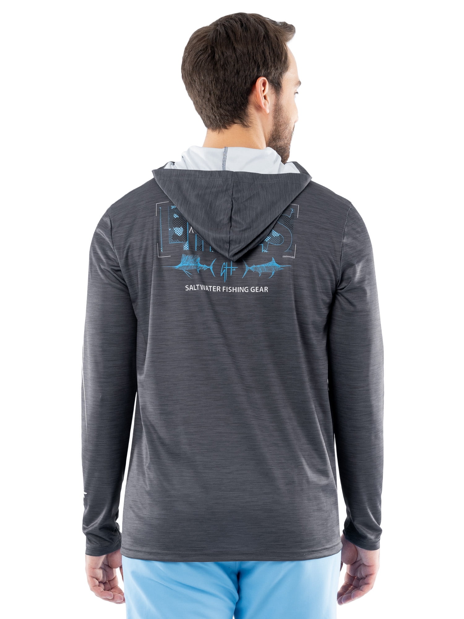 GH by Guy Harvey Men's Performance Long Sleeve Fishing Hoodie