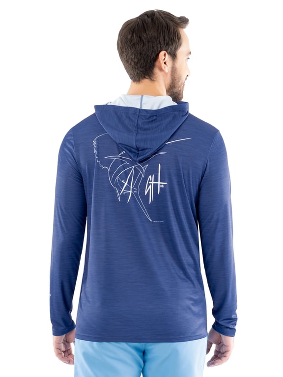 Men's Performance Long Sleeve Fishing Hoodie, Sizes S -3XL