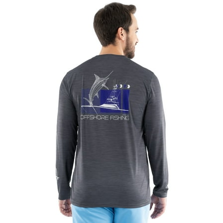 GH by Guy Harvey Men's Performance Long Sleeve Fishing Shirt, Sizes:S-3XL